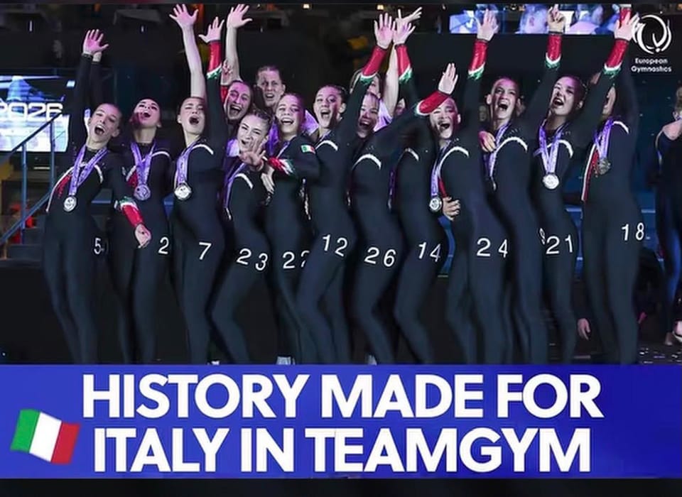 Teamgym, Europei 2026: le nostre ginnaste con la nazionale Italiana salgono sul podio e fanno la storia
